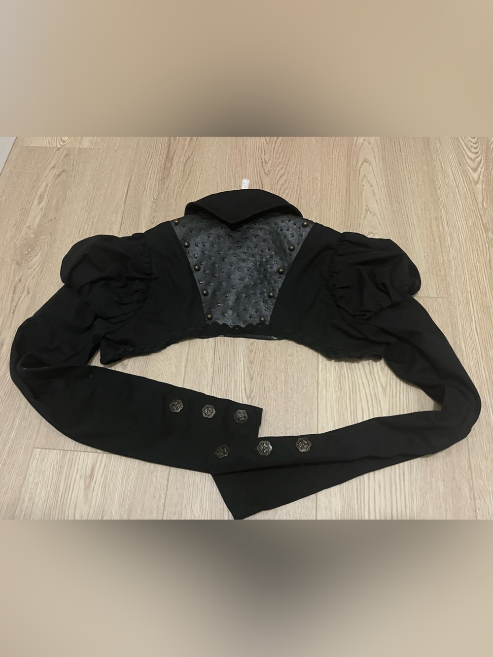 RARE VINTAGE Lip Service Step In Time Mecanique Menagerie Bolero Shrug, size M - Picture 5 of 8